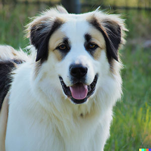 Border Collie Great Pyrenees Mix image